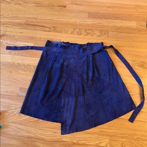 Mara Mac Purple Suede Wrap Skirt